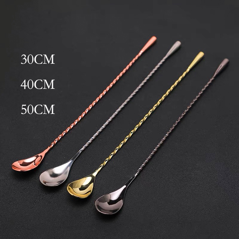 Bar Spoon Twisted - Коктейльная ложка-капля 30 см/40 см/50 см,