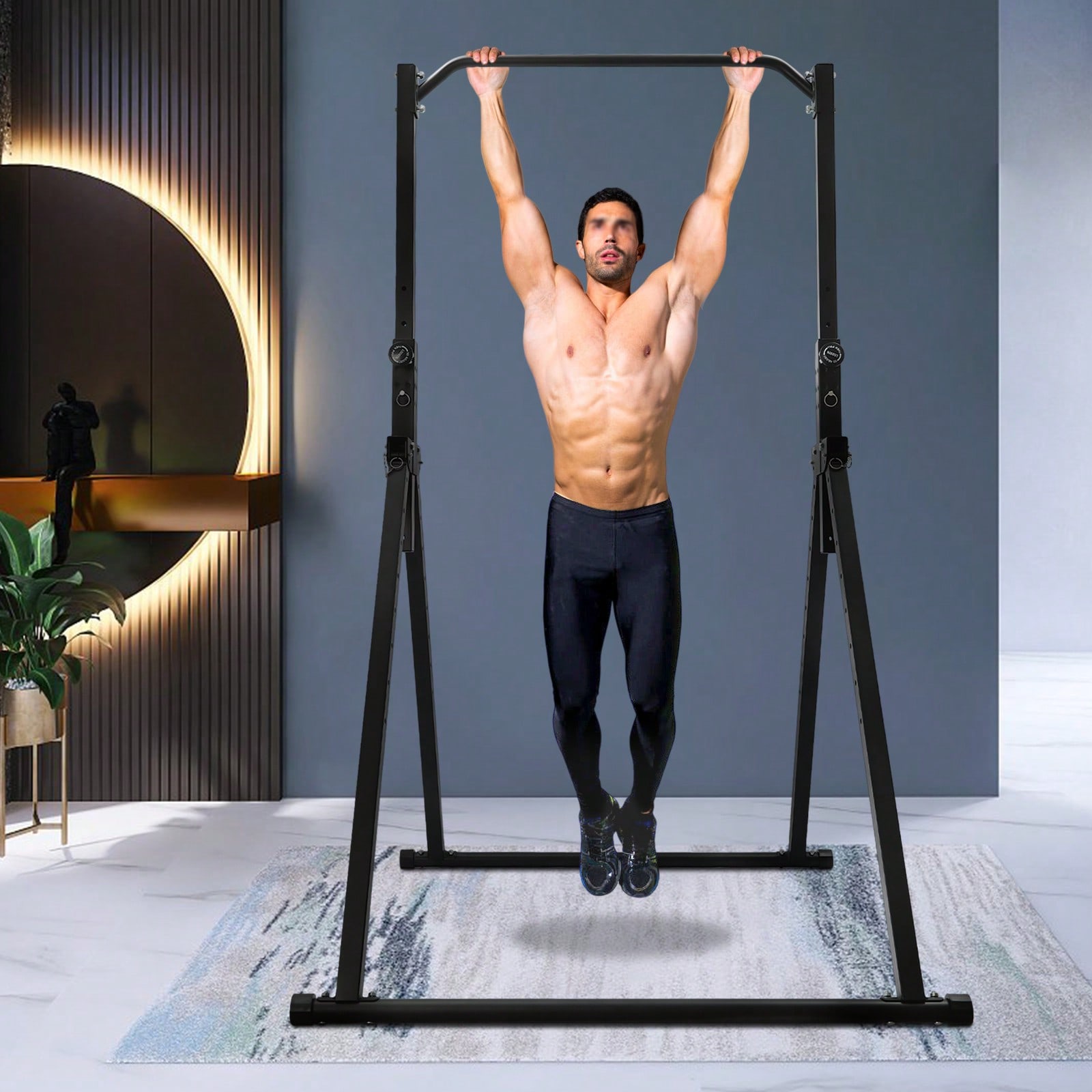 Home Bar And Gym - Треугольная турникетная стойка для домашнего спортзала,