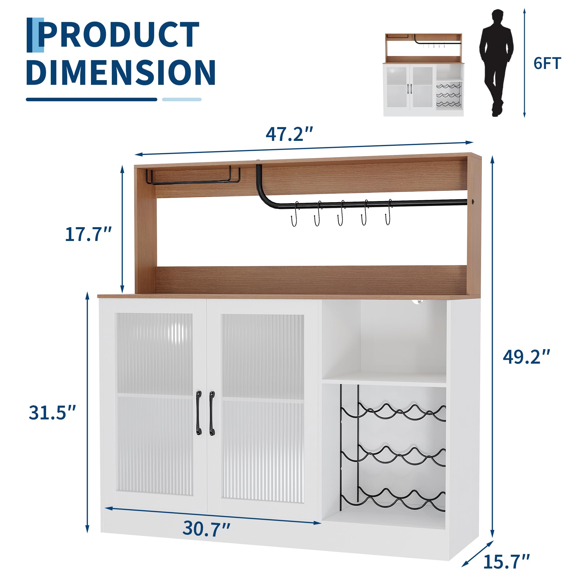 Винный барный шкаф с LED-подсв – обзор и цена Home Bar Setup