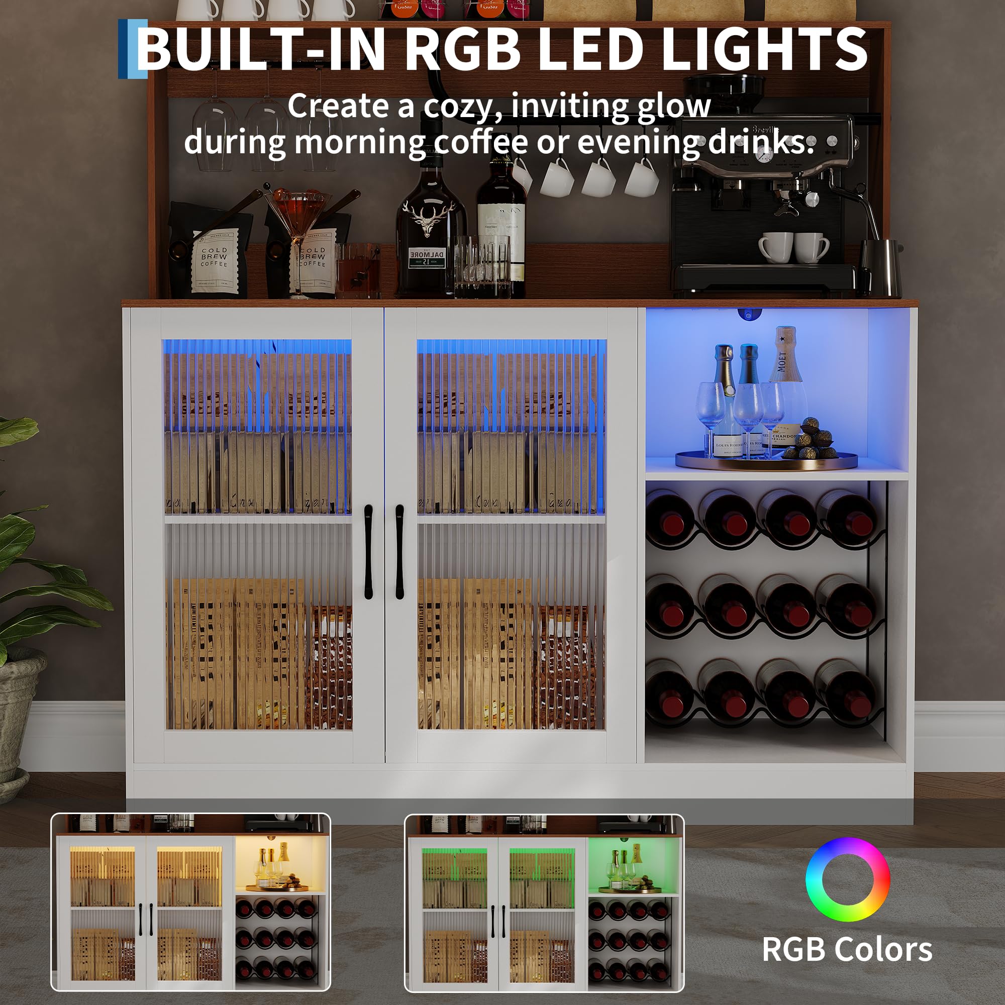 Винный барный шкаф с LED-подсв – обзор и цена Home Bar Setup