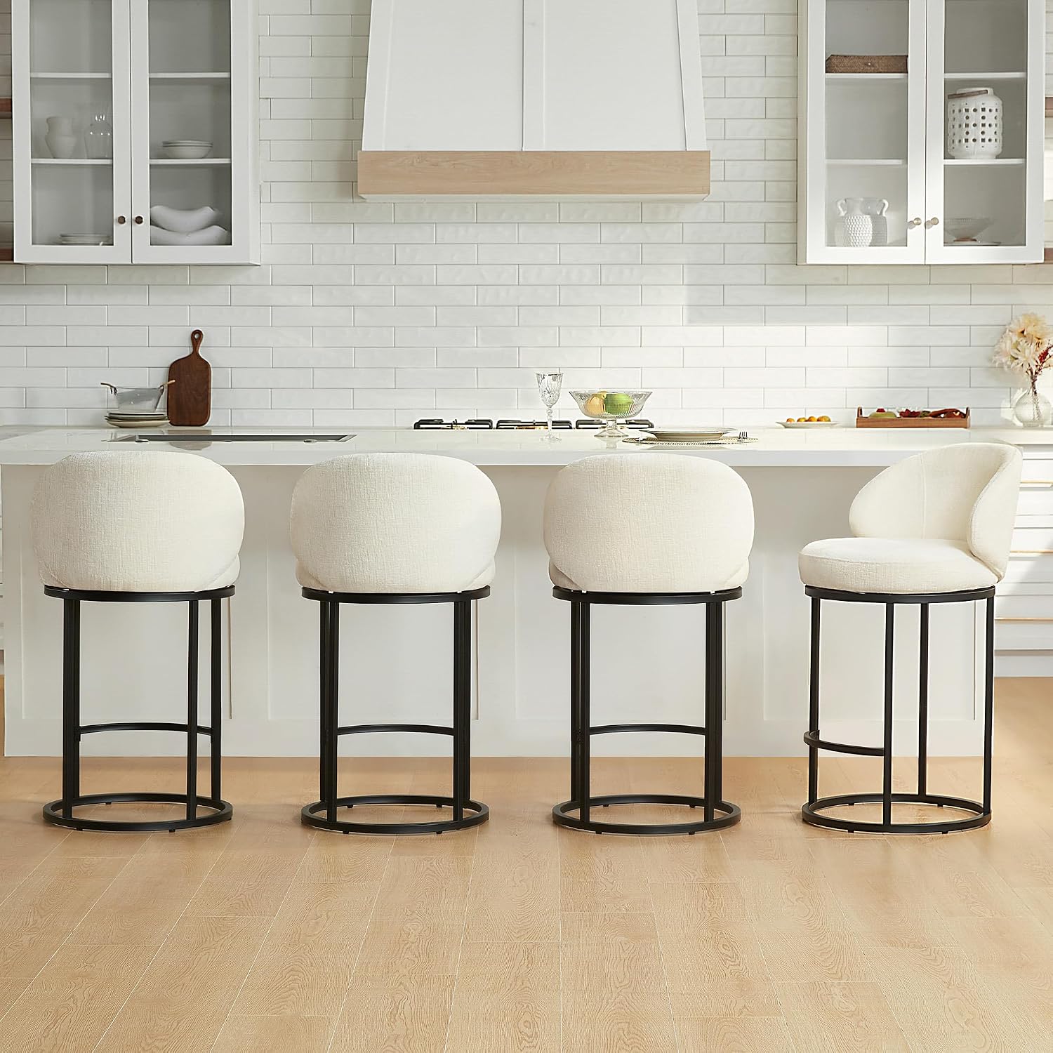 Набор из 3-х обитых тканью вра – обзор и цена Home Bar Stools