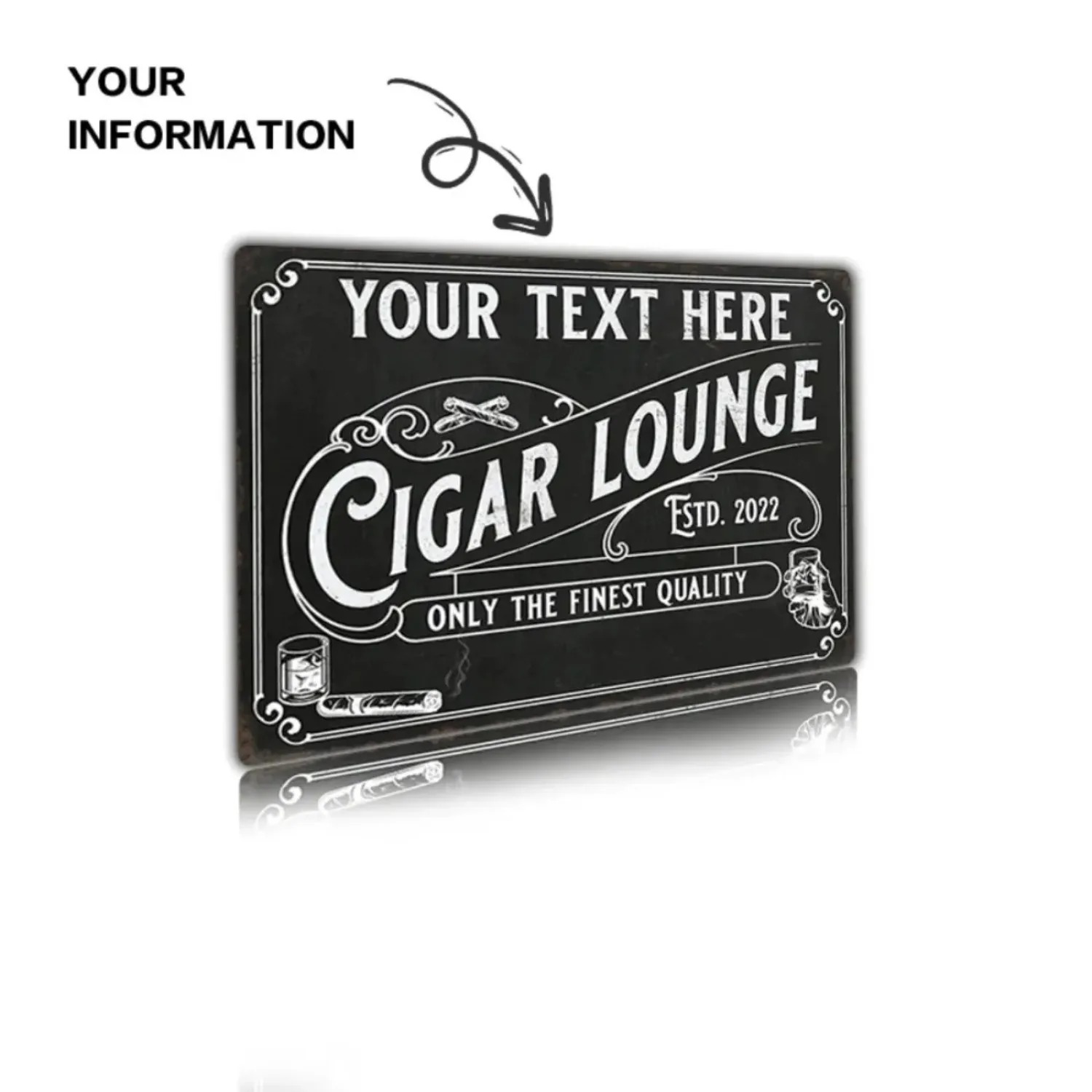 CIFbuy Алюминиевая табличка с  – обзор и цена Home Bar Lounge