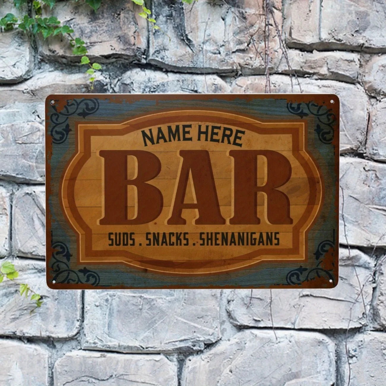 CIFbuy 2D плоская металлическа – обзор и цена Home Bar Signs